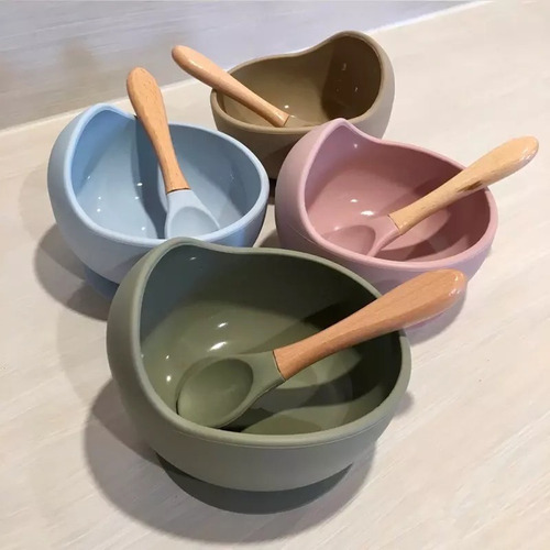 Imagen 2 de 3 de Set Alimentación Bowl + Cuchara Musgo