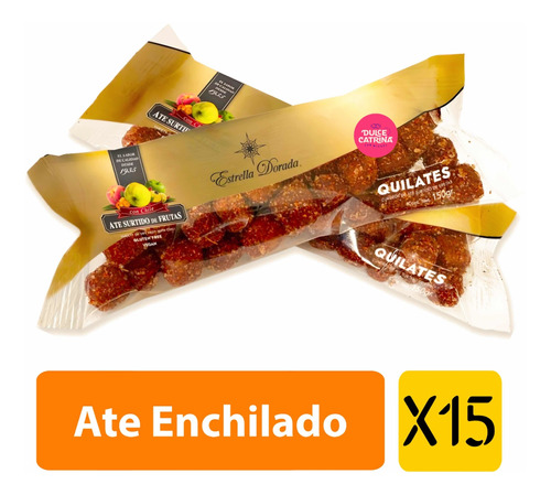 Ate De Frutas Con Chile 150g Estrella Dorada Pack 15 Piezas