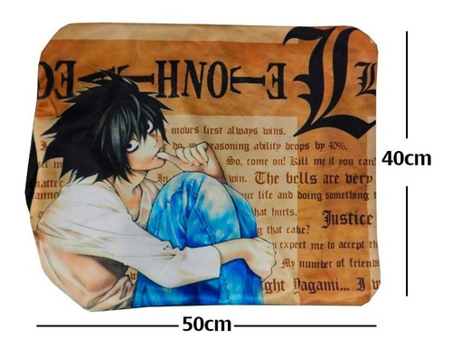 Imagen 1 de 1 de Funda De Almohada Death Note L De Excelente Calidad