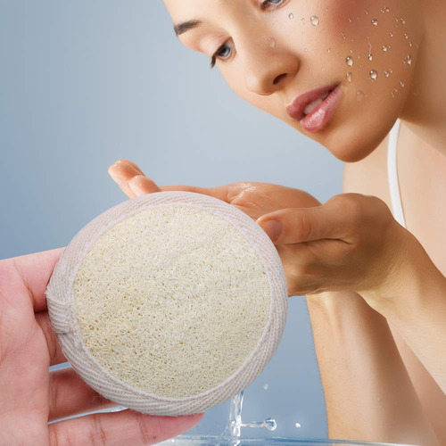 Loofah Esponja Exfoliante De Lufa, 10 Paquetes 100% Natural