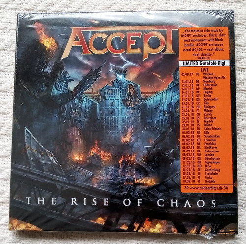 Accept - The Rise Of Chaos ( C D Ed. Europa Limitada)