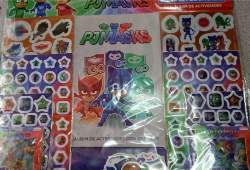 Imagen 4 de 6 de Super Set De 500 Stickers + Album De Actividades Pj Masks