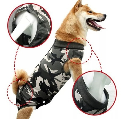 Body Ropa Post Cirugía Perros Anti Lamer Herida Xs A 3xl