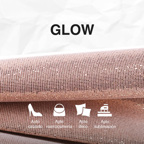 Telas Por Metro Glitter Brillante Glow 1/2mt X 1,4mt