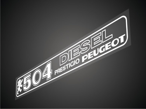 Calco Peugeot 504 Diesel / Luneta / Prestigio Peugeot