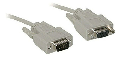 C2g 02711 Db9 M/f Serie Rs232 Cable De Extensión, Beige (6 P
