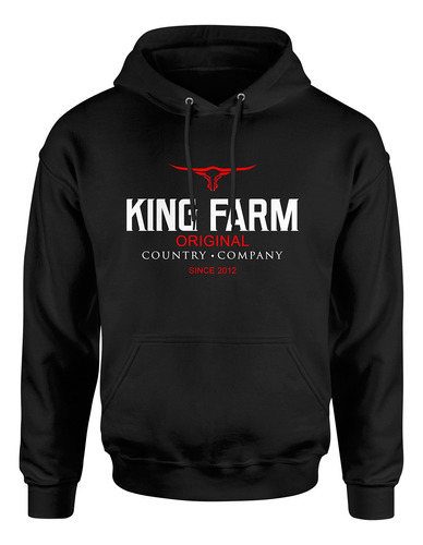 Blusa De Frio Moletom Moda Country King Farm Cowboy Unissex