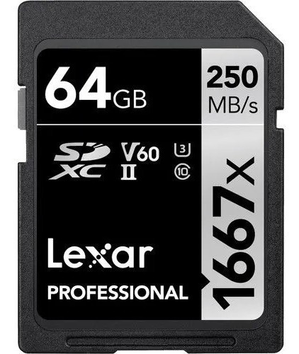 Memoria Lexar Professional Sdxc Uhs-ii 64gb 1000x 150 M/s