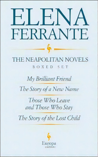 The Neapolitan Novels Boxed Set, De Elena Ferrante. Editorial Europa Editions, Tapa Blanda En Inglés