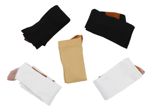 5 Pares De Calcetines De Tubo Por Encima De La Pantorrilla