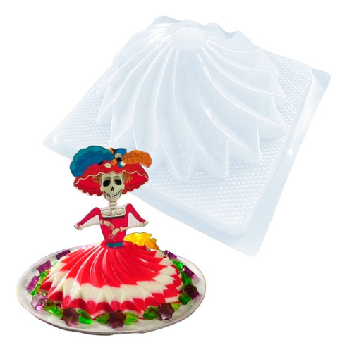 Molde Para Gelatina Rehilete Vestidos Princesas 2.9 L