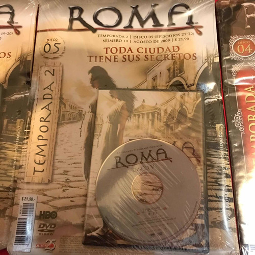 Lote De 11 Dvd Roma 2 Temporadas Completas - 22 Episodios