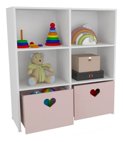 Estante De Nichos Com Baús Coração Menina Stefani 100% Mdf - R$ 1.069 thumbnail