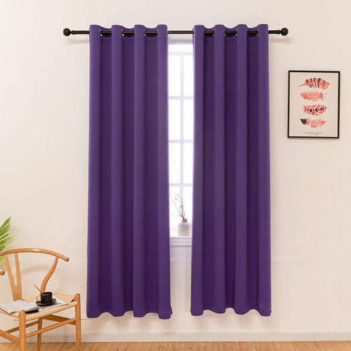 Purple Blackout Curtains  Proof Room Darkening Thermal ...