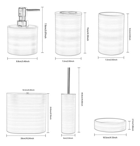 Dispensador De Jabón Para Set De Accesorios De Baño,