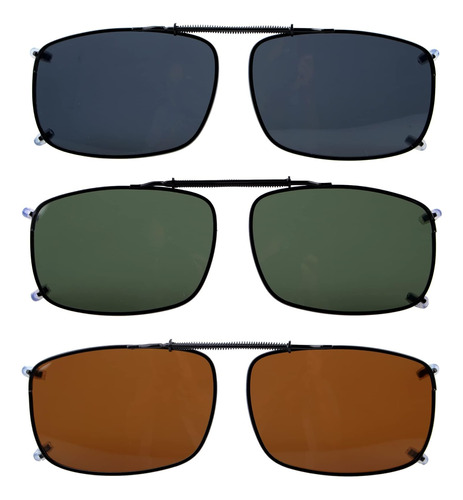 Eyekepper Wide Lens 3-pack Gafas De Sol Polarizadas Con Clip