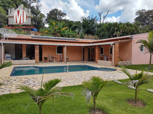 Chácara Maravilhosa Com 03 Dormitórios, Piscina, Espaço Gourmet, Pomar, Lago, À Venda, 4500 M² Por R$ 530.000 - Zona Rural - Pinhalzinho/sp - Ch0919