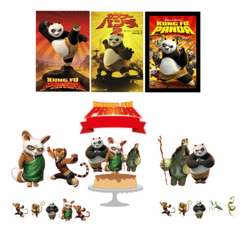 Kit Festa Só Um Bolinho Kung Fu Panda