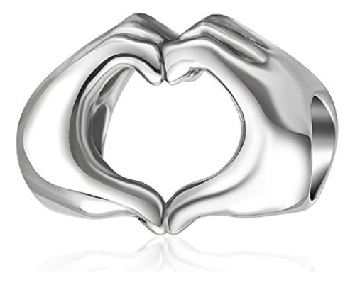 Corazón De Amor De Plata Esterlina 925 En Su Encanto De Las 