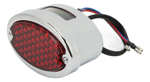 Luz Trasera Led Para Motocicleta, Galvanizada, Ovalada, 12 V