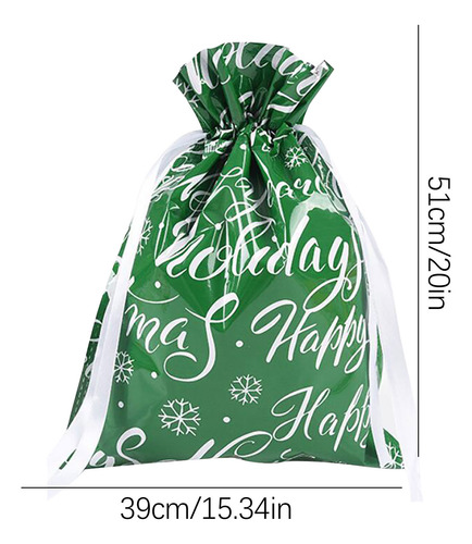 Bolsa De Regalo De Decoración Navideña, Bolsa De Regalo Con