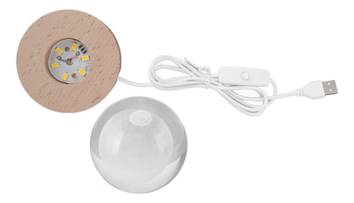Lámpara De 3d De Bola De Cristal Noche Led Led