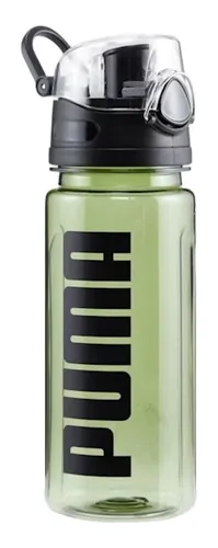 Garrafa Squeeze Puma 500ml Bottle Sportstyle Tampa Em Botão Cor Verde-escuro