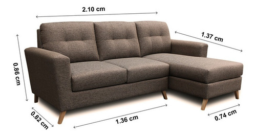 Mueble Seccional Casabella Camelia Derecho