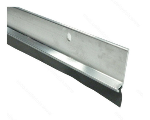 Zócalo Aluminio Fijo P/puerta 100 Cm Pulido C/goma Raketa Fs