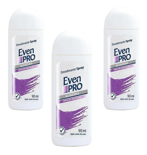 Desodorante Spray Even Pro Alfazema 90ml (3 Unidades