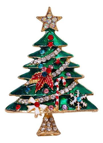 Bonito Broche De Árbol De Navidad, Delicado Elemento Navideñ