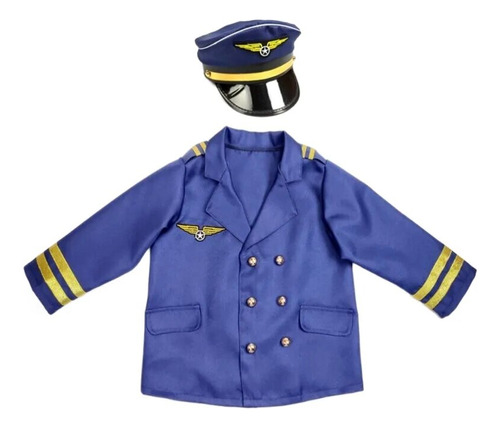 Uniforme De Capitán De Avión Para Cosplay, Disfraz De Piloto