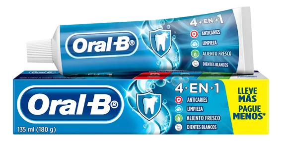 Oral B Crema Dental 4 En 1 X180g