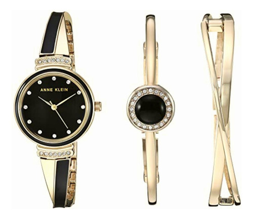 Reloj Anne Klein Crystal Accented Set Con Pulsera Para