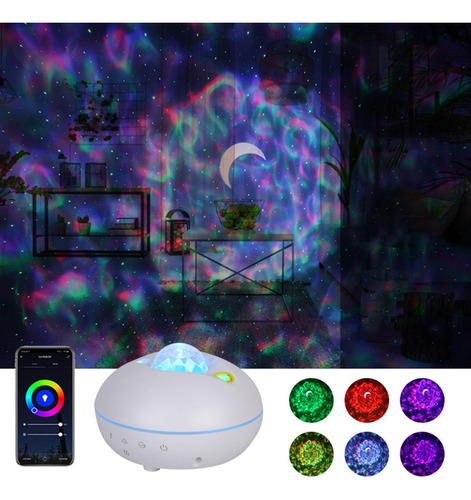 Galaxy Proyector Luz Nocturna App Control Led Proyección