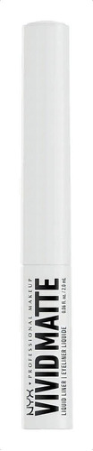 Nyx Delineador Matte De Ojos Liquido Blanco Color White Efecto Mate