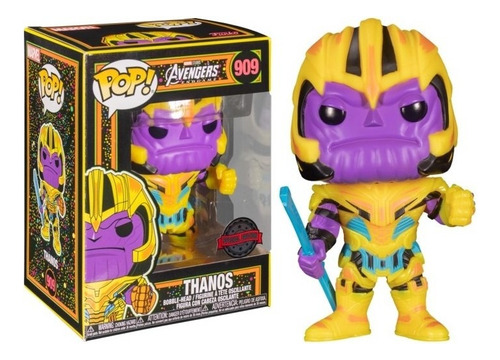 Funko Pop! Marvel Avengers Thanos #909 Edición Blackligth 