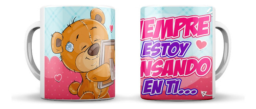 Plantillas Ositos Novios Frases Taza San Valentin Sublimar