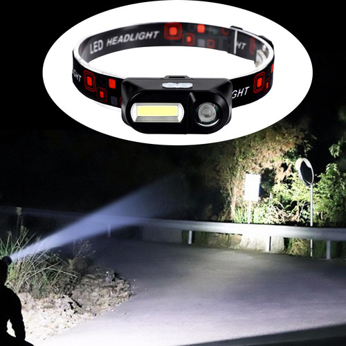 Linterna Frontal Impermeable Para Ciclismo, Linterna Para