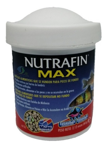 Alimento Para Peces De Fondo Nutrafin Max Pastillas 60gr