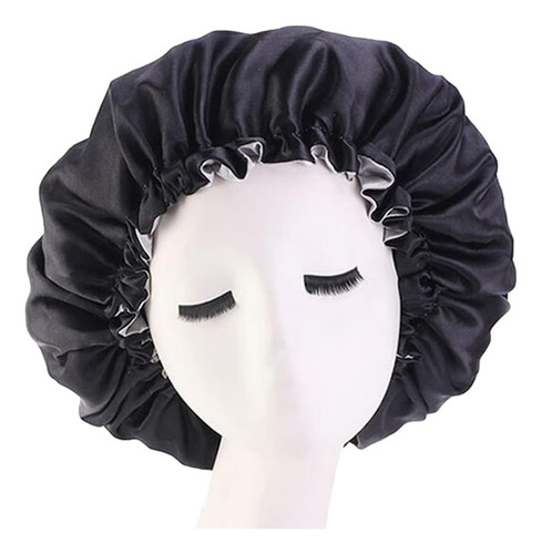 Gorro De Satín Para Dormir Y Proteger El Cabello Doble Capa
