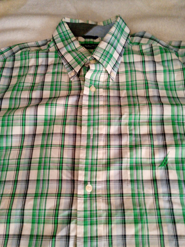 Camisa Náutica Original Manga Corta Talla Grande 