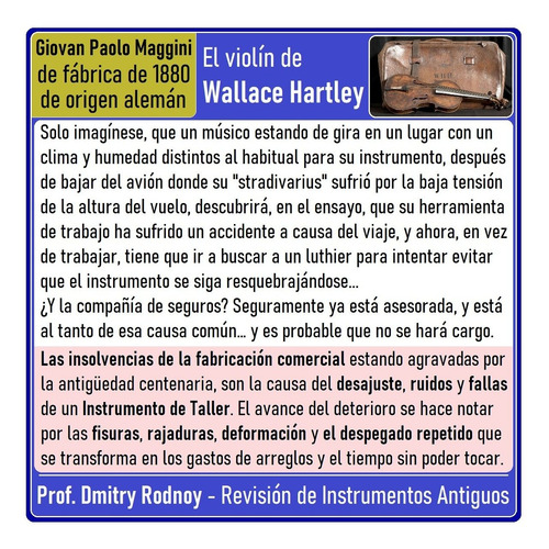 Imagen 7 de 10 de Evaluación & Tasación De Viola Antigua - Prof. Dmitry Rodnoy