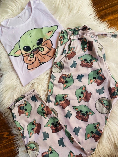 Imagen 5 de 5 de Pijamas Animados Largos Bb Yodda