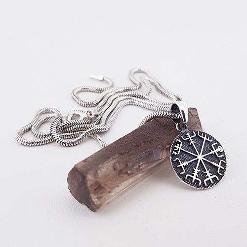 Imagem 2 de 4 de Pingente Viking Vegvisir Nordica, Prata 925. Fp - 31066301