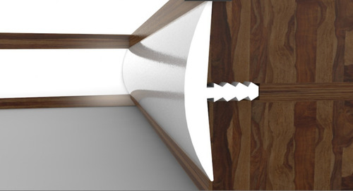 Cubrecanto Perfil T Moldura Semiflexible De 3/4 Plástico Pvc