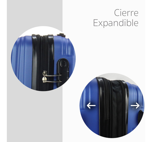 Mala Go Travel GO-TRAV-HD003N-1 35 cm de largura x 57,5 cm de altura x 24 cm de azul profundo, cor azul profundo, design suave