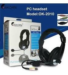 Auricular Con Microfono Ok-2010 Para Pc 2 Jack