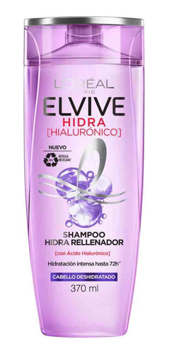 Shampoo Hidra Rellenador Elvive Hidra Hialurónico 370ml