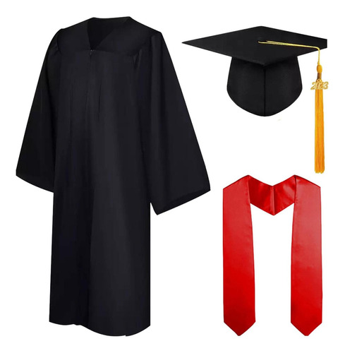 Vestido De Graduación Con Sombrero De Graduación